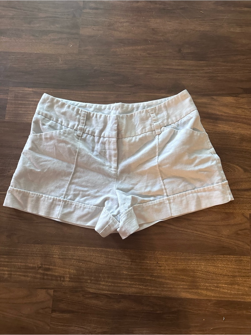 A. Byer white High-Waist Tailored Shorts